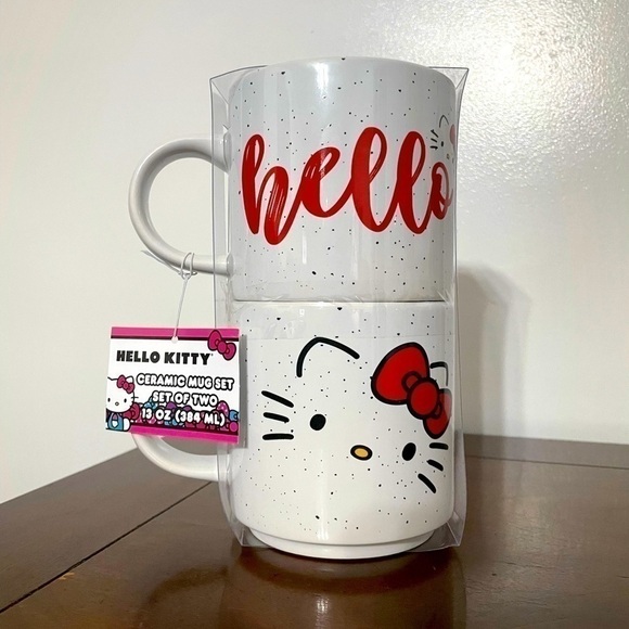 Hello Kitty Ceramic Mug Set of Two FINAL PRICE - Picture 2 of 5